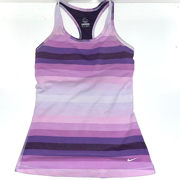 Nike Dri-Fit Striped Racerback Tank Top Size XS - Picture 1 of 6